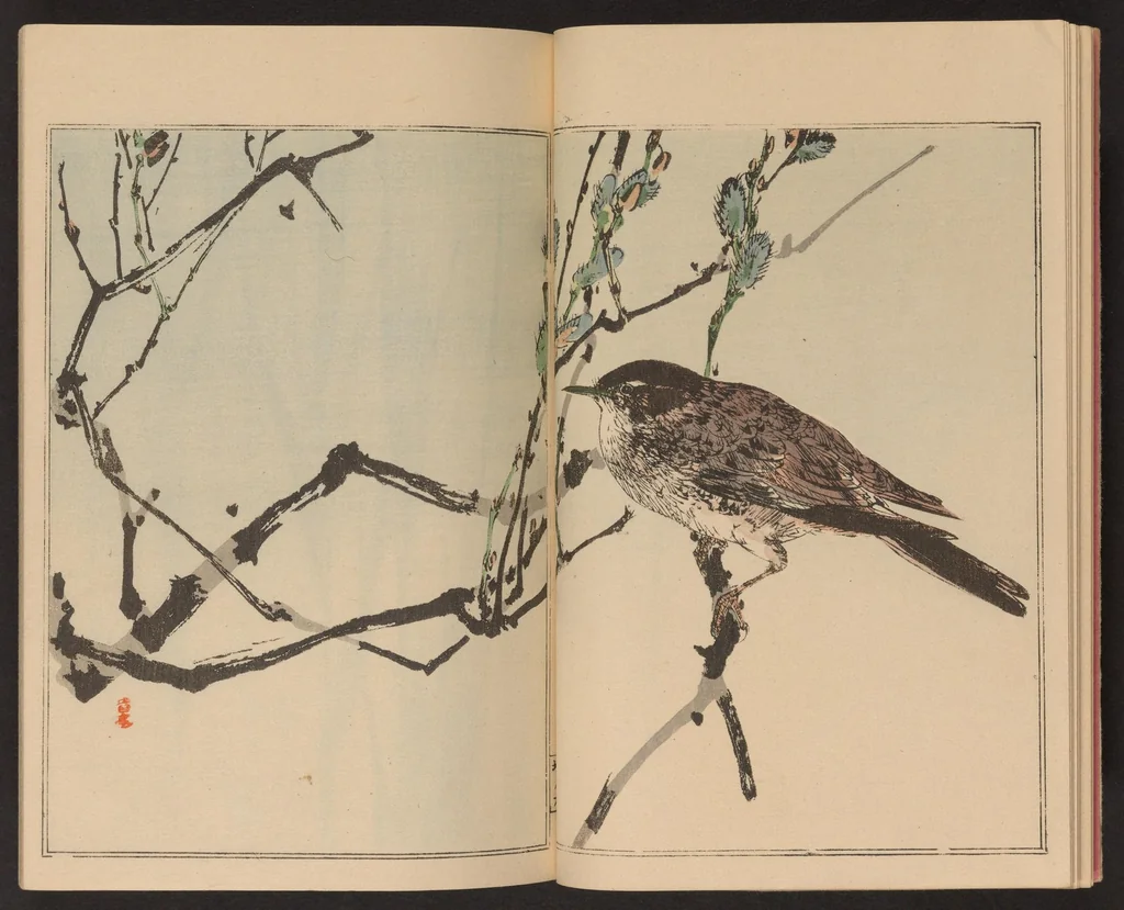 An illustration from Seitei kachō gafu, 1890, leaf 9