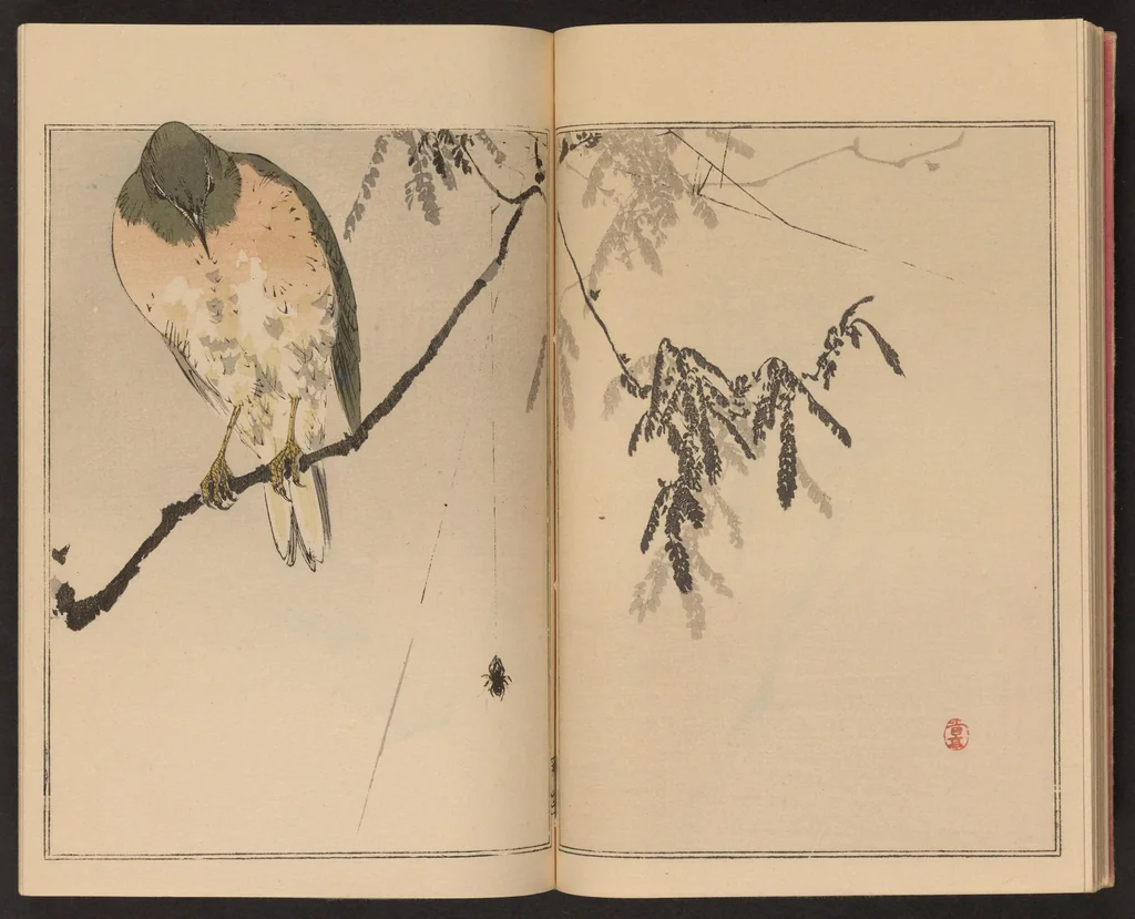 An illustration from Seitei kachō gafu, 1890, leaf 15