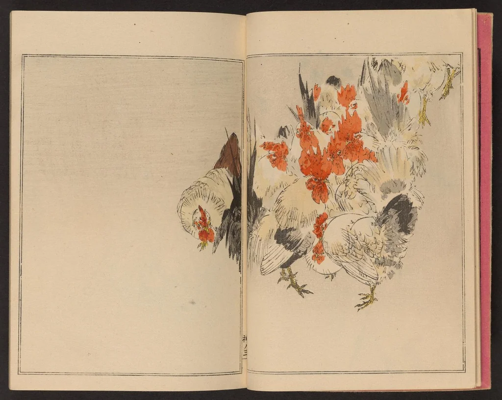 An illustration from Seitei kachō gafu, 1890, leaf 6