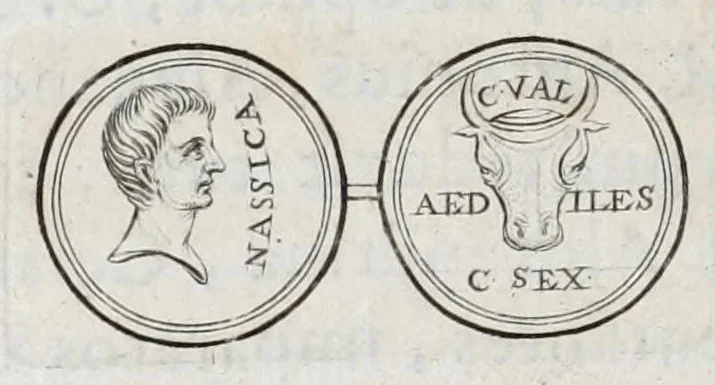 An illustration from Selecta numismata antiqua, 1684, leaf 106
