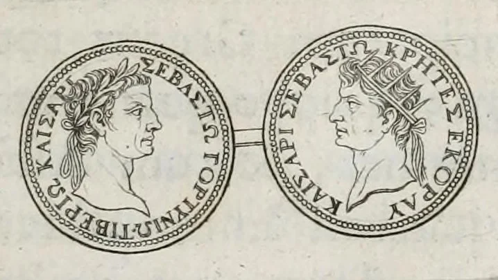 An illustration from Selecta numismata antiqua, 1684, leaf 135