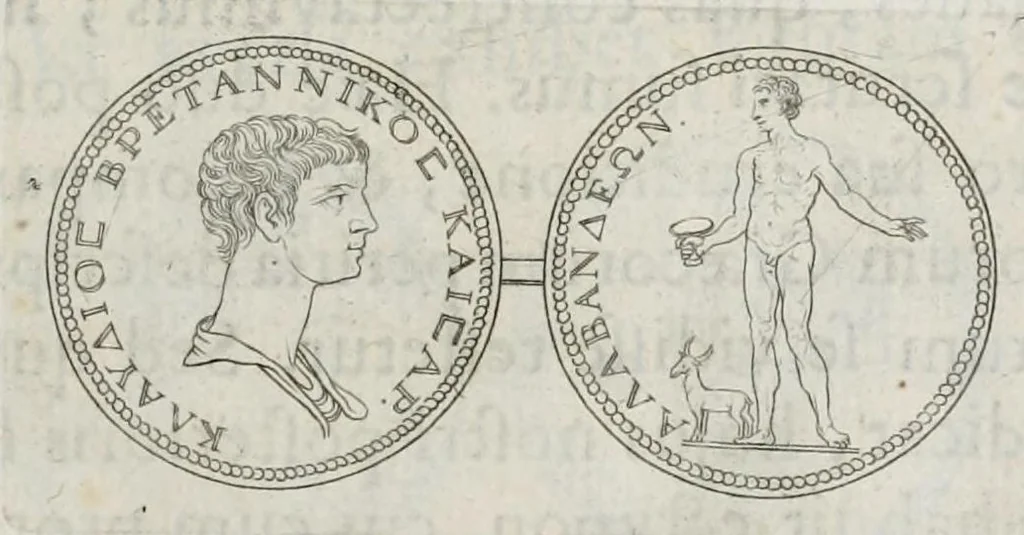 An illustration from Selecta numismata antiqua, 1684, leaf 141