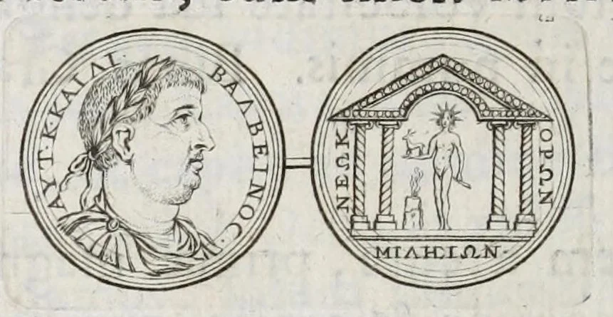 An illustration from Selecta numismata antiqua, 1684, leaf 144