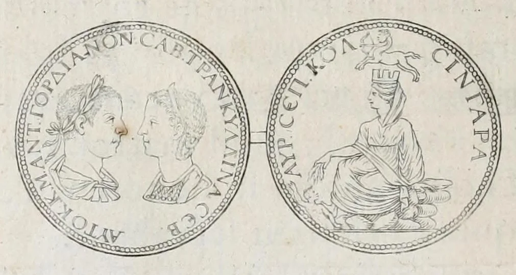 An illustration from Selecta numismata antiqua, 1684, leaf 188