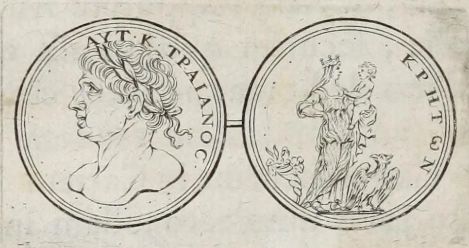An illustration from Selecta numismata antiqua, 1684, leaf 20