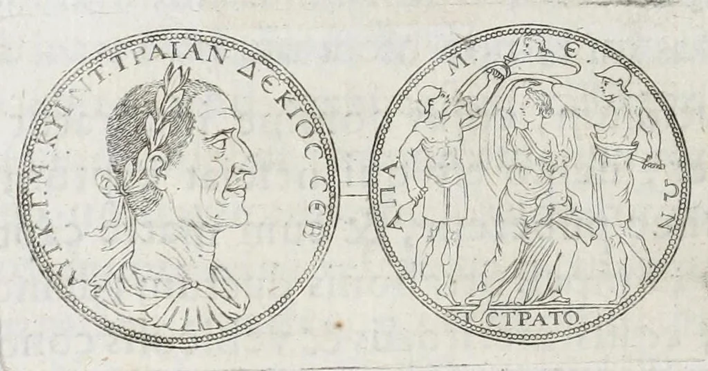 An illustration from Selecta numismata antiqua, 1684, leaf 200