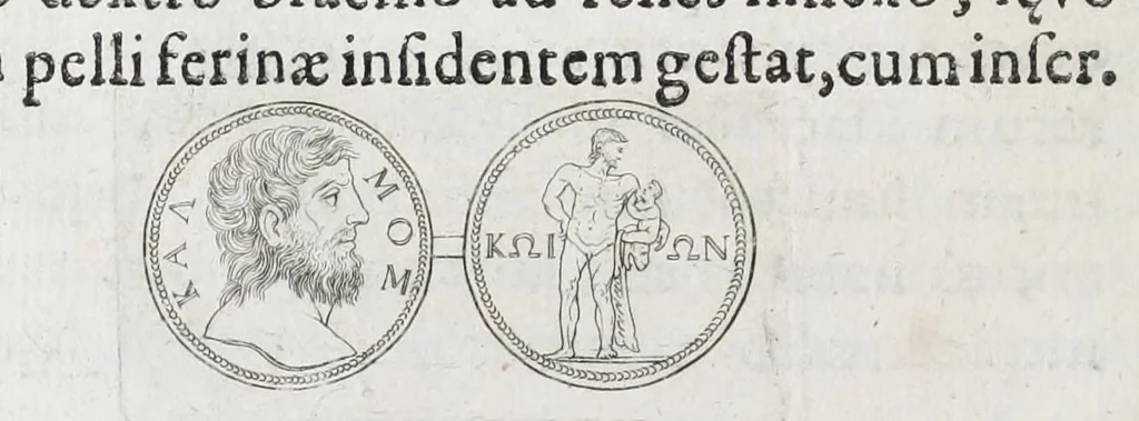 An illustration from Selecta numismata antiqua, 1684, leaf 30