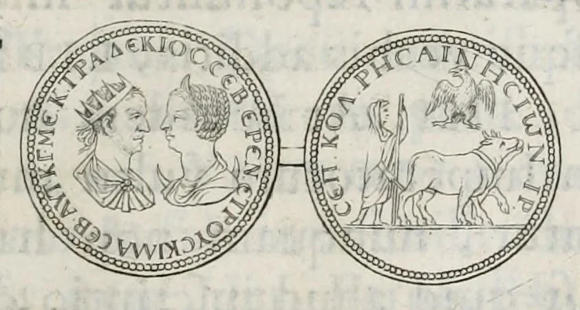 An illustration from Selecta numismata antiqua, 1684, leaf 303
