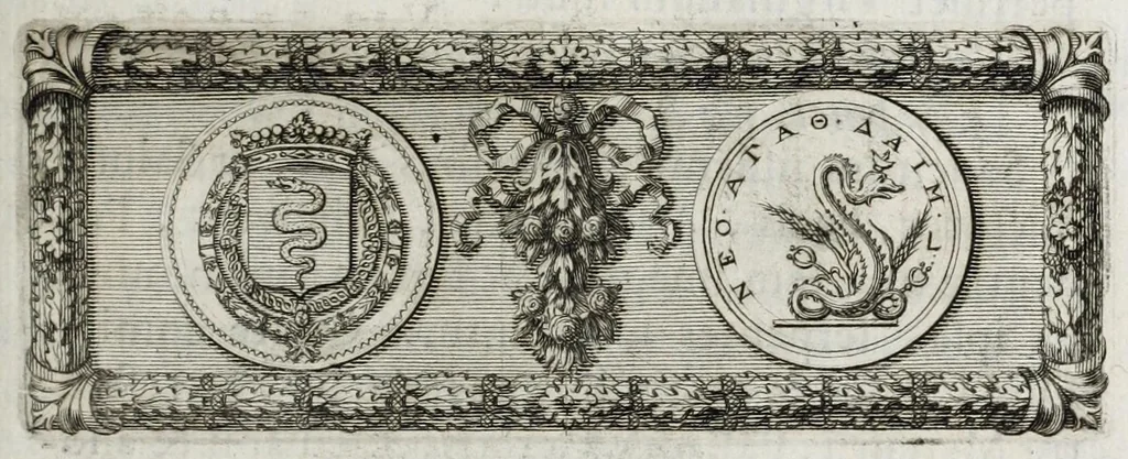 An illustration from Selecta numismata antiqua, 1684, leaf 311