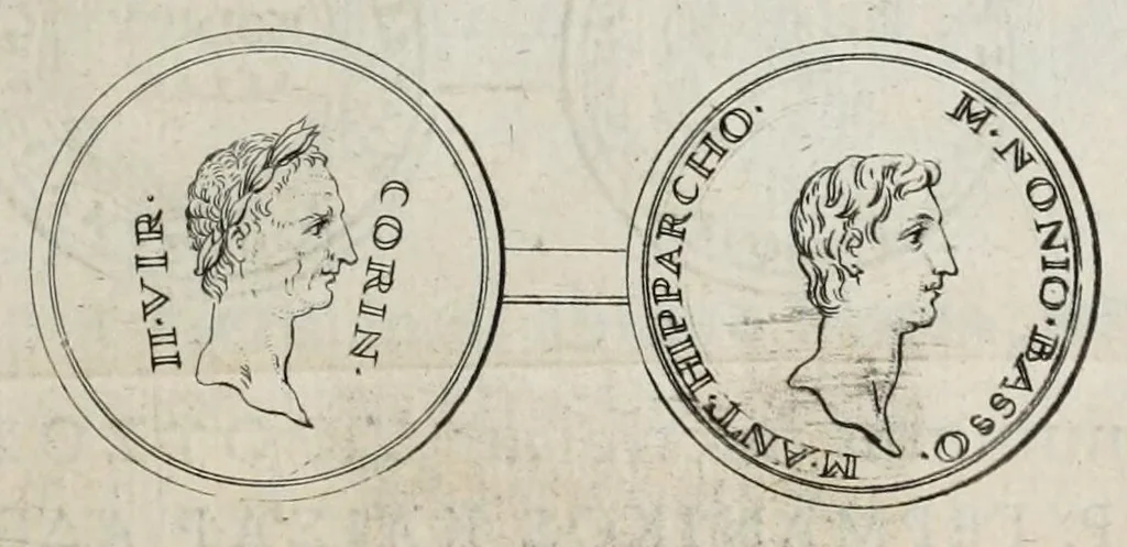 An illustration from Selecta numismata antiqua, 1684, leaf 317