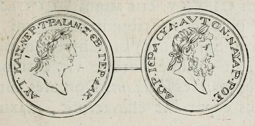 An illustration from Selecta numismata antiqua, 1684, leaf 321