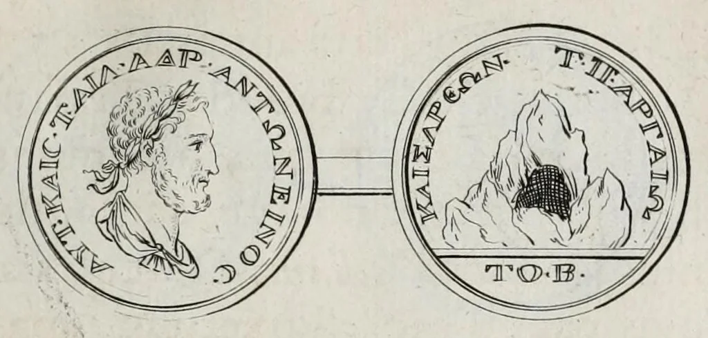 An illustration from Selecta numismata antiqua, 1684, leaf 323