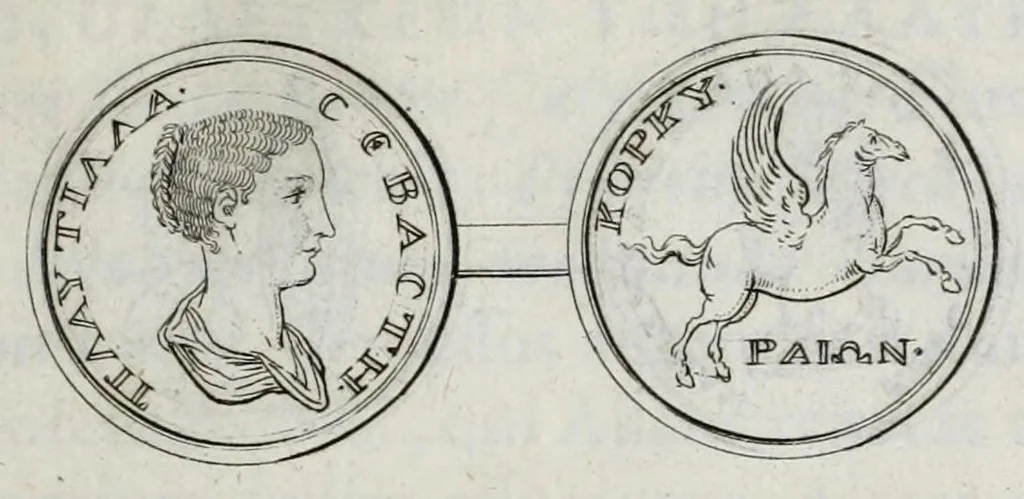 An illustration from Selecta numismata antiqua, 1684, leaf 325