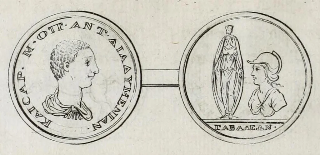 An illustration from Selecta numismata antiqua, 1684, leaf 326