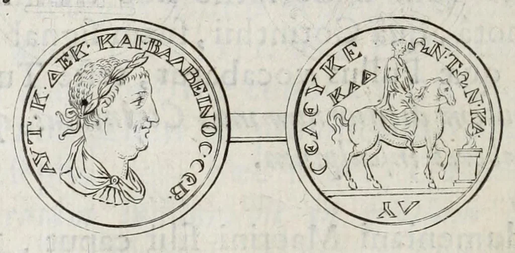 An illustration from Selecta numismata antiqua, 1684, leaf 326