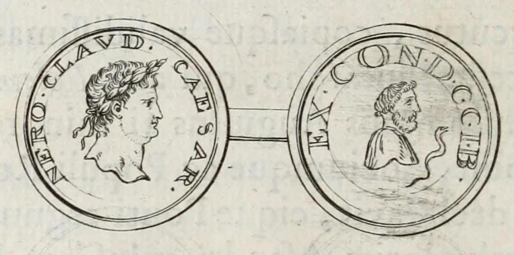 An illustration from Selecta numismata antiqua, 1684, leaf 330