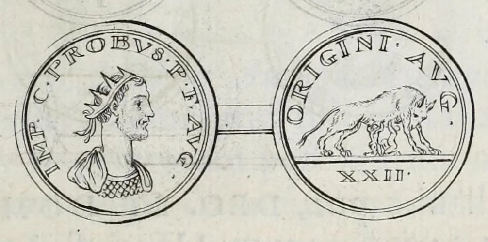 An illustration from Selecta numismata antiqua, 1684, leaf 335