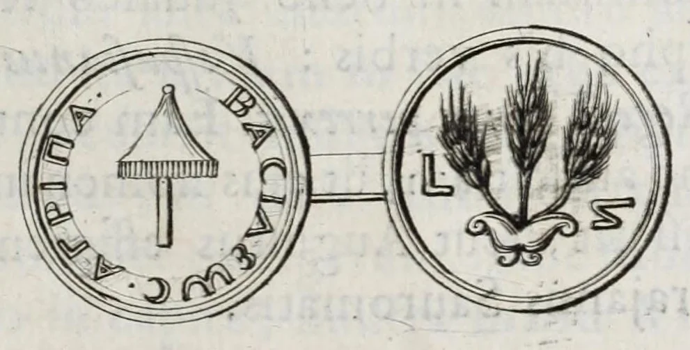 An illustration from Selecta numismata antiqua, 1684, leaf 345