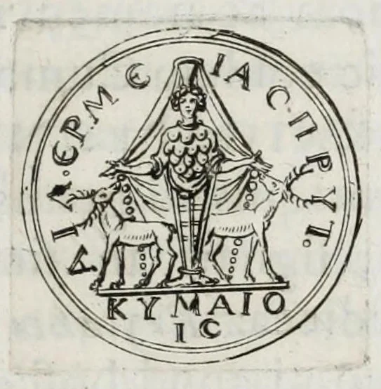 An illustration from Selecta numismata antiqua, 1684, leaf 391