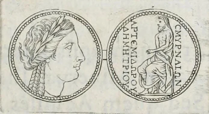 An illustration from Selecta numismata antiqua, 1684, leaf 45