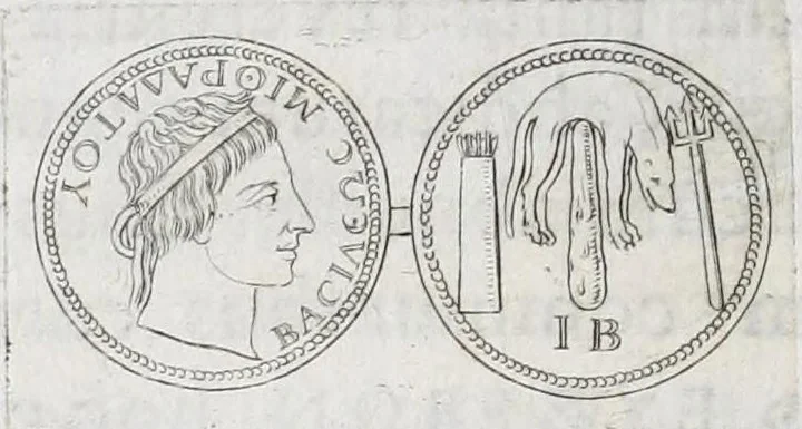An illustration from Selecta numismata antiqua, 1684, leaf 74