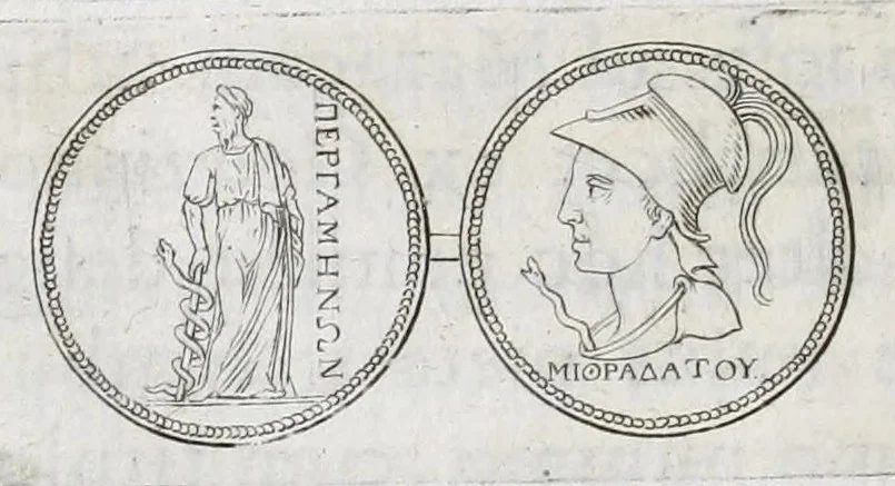 An illustration from Selecta numismata antiqua, 1684, leaf 74
