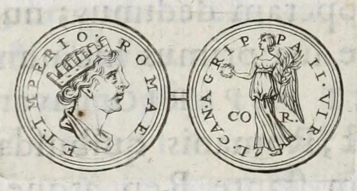 An illustration from Selecta numismata antiqua, 1684, leaf 90