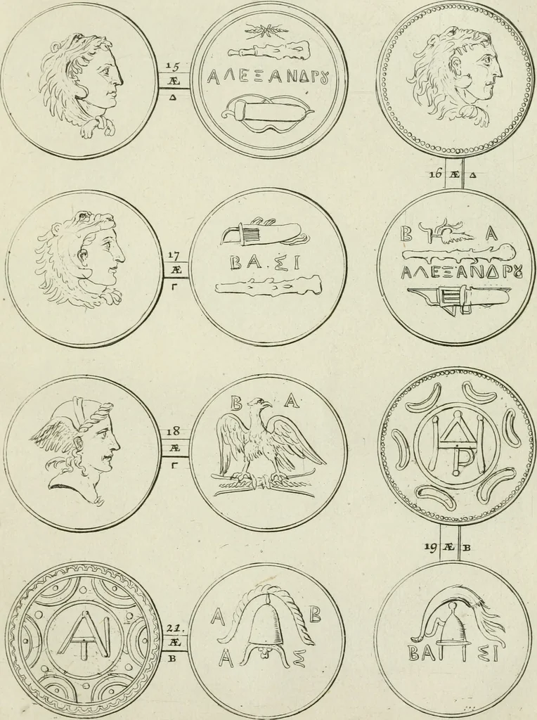 An illustration from Selecta numismata antiqua : ex musaeo Jacobi de Wilde, 1692, leaf 26