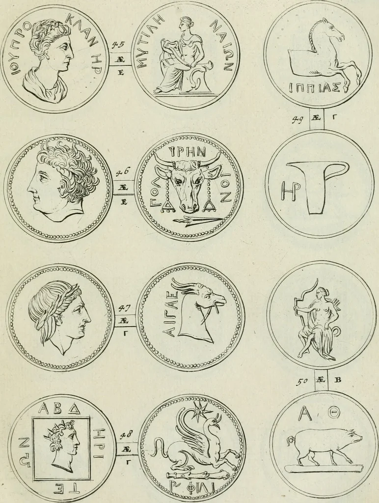 An illustration from Selecta numismata antiqua : ex musaeo Jacobi de Wilde, 1692, leaf 36