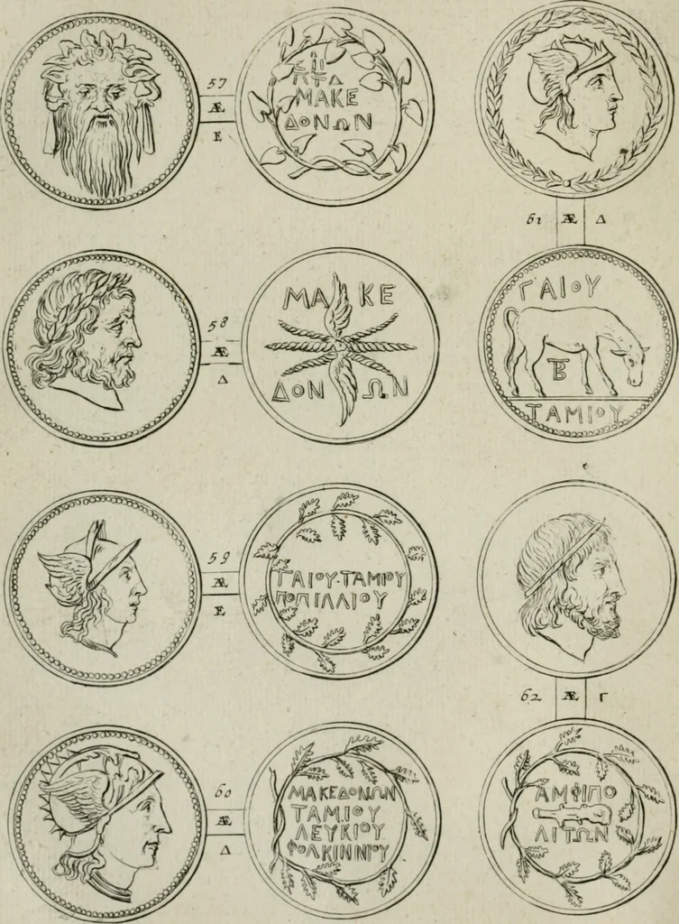 An illustration from Selecta numismata antiqua : ex musaeo Jacobi de Wilde, 1692, leaf 41