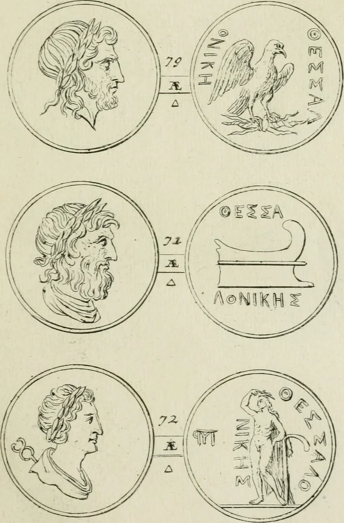 An illustration from Selecta numismata antiqua : ex musaeo Jacobi de Wilde, 1692, leaf 44