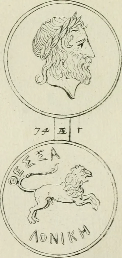 An illustration from Selecta numismata antiqua : ex musaeo Jacobi de Wilde, 1692, leaf 44