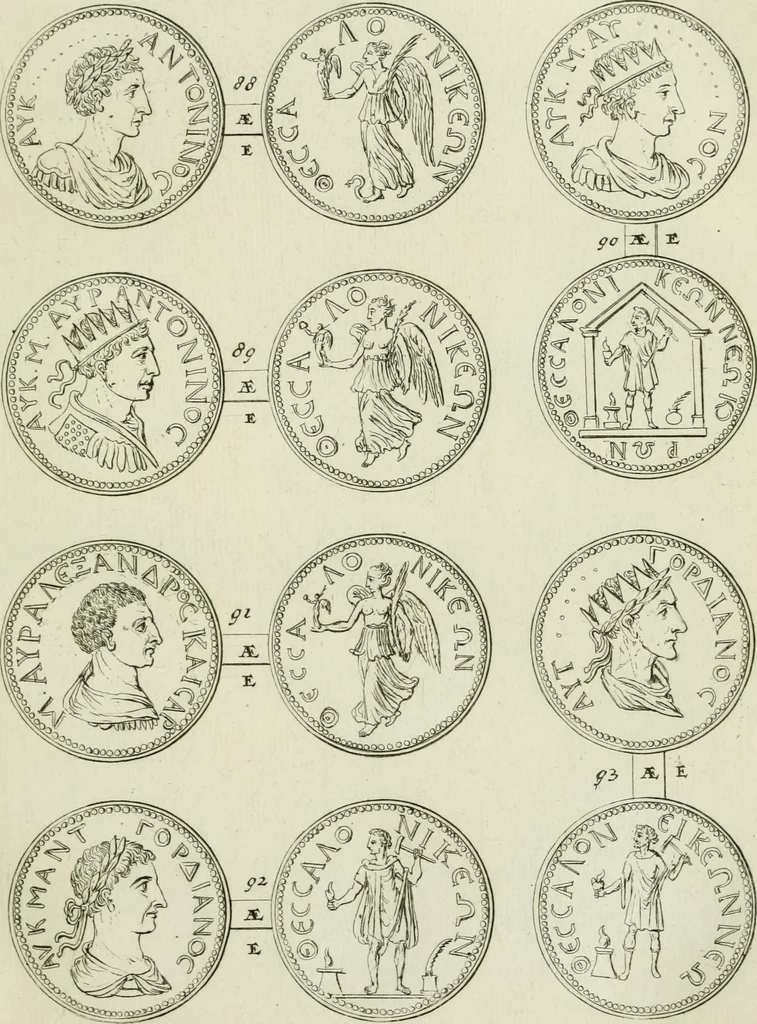 An illustration from Selecta numismata antiqua : ex musaeo Jacobi de Wilde, 1692, leaf 50