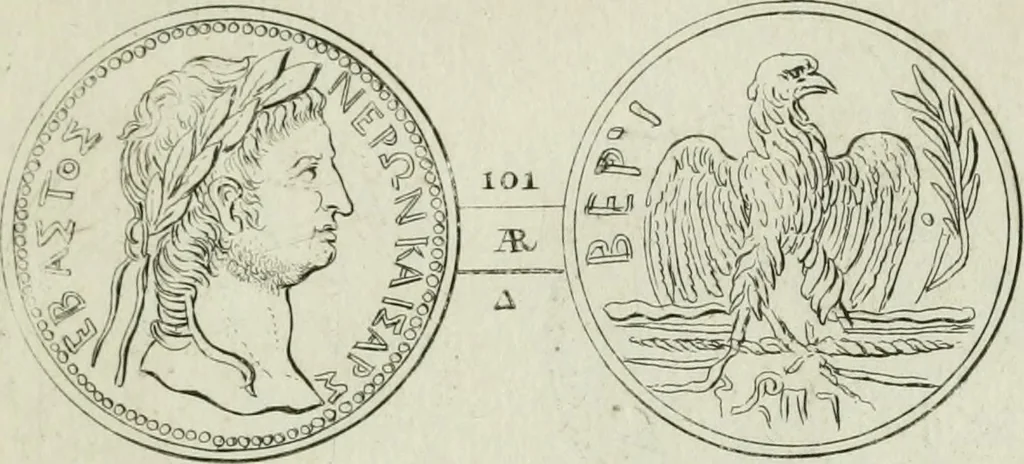 An illustration from Selecta numismata antiqua : ex musaeo Jacobi de Wilde, 1692, leaf 54