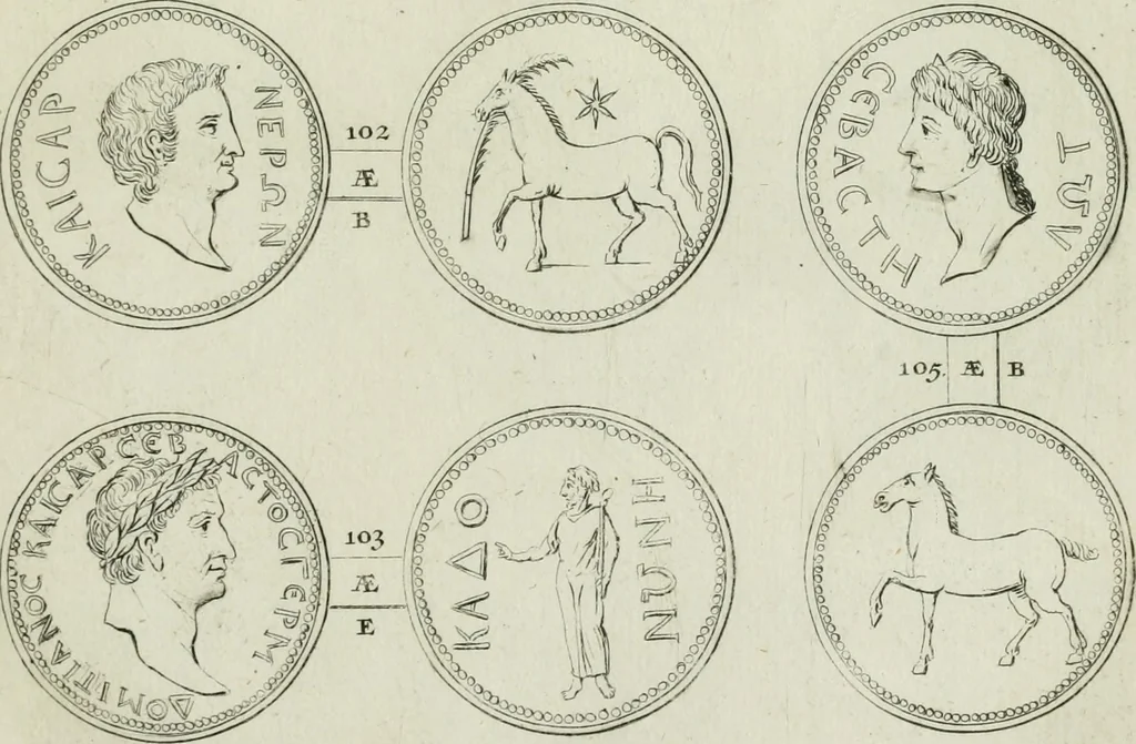 An illustration from Selecta numismata antiqua : ex musaeo Jacobi de Wilde, 1692, leaf 54
