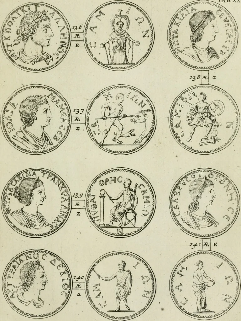 An illustration from Selecta numismata antiqua : ex musaeo Jacobi de Wilde, 1692, leaf 66