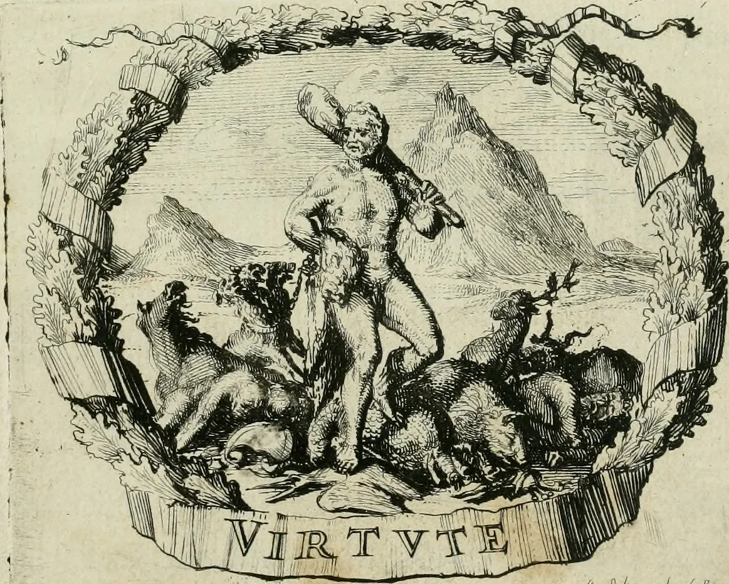 An illustration from Selecta numismata antiqua : ex musaeo Jacobi de Wilde, 1692, leaf 8