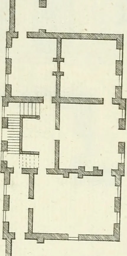 An illustration from Select architecture : being regular designs of plans and elevations well suited to both town and country : in which the magnificence and beauty, the purity and simplicity of designing, for every species of that noble art, is accurately treated, and with great variety exemplified, from the plain town-house to the stately hotel, and in the country from the genteel and convenient farm-house to the parochial church : with suitable embellishments : also bridges, baths, summer-houses, &c. ... : illustrated with fifty copper plates, quarto, 1755, leaf 56
