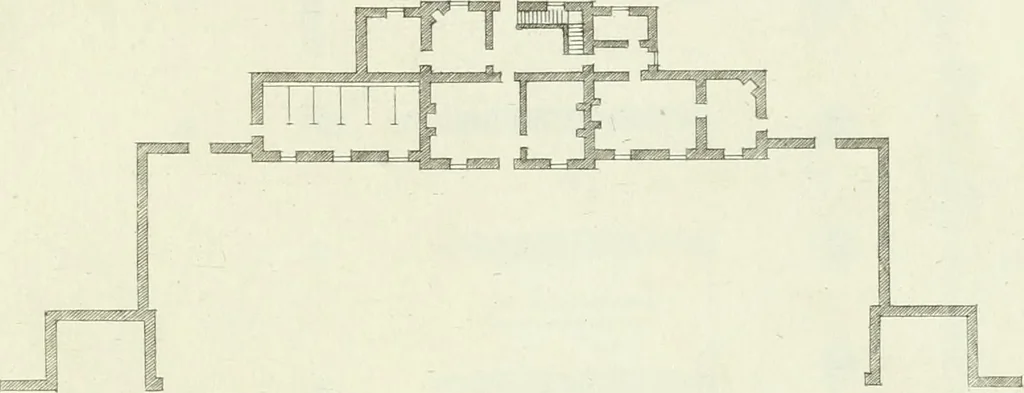 An illustration from Select architecture : being regular designs of plans and elevations well suited to both town and country : in which the magnificence and beauty, the purity and simplicity of designing, for every species of that noble art, is accurately treated, and with great variety exemplified, from the plain town-house to the stately hotel, and in the country from the genteel and convenient farm-house to the parochial church : with suitable embellishments : also bridges, baths, summer-houses, &c. ... : illustrated with fifty copper plates, quarto, 1755, leaf 90