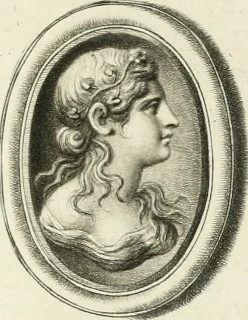 An illustration from A select collection of drawings from curious antique gems : most of them in the possession of the nobility and gentry of this kingdom : etched after the manner of Rembrandt, 1768, leaf 106