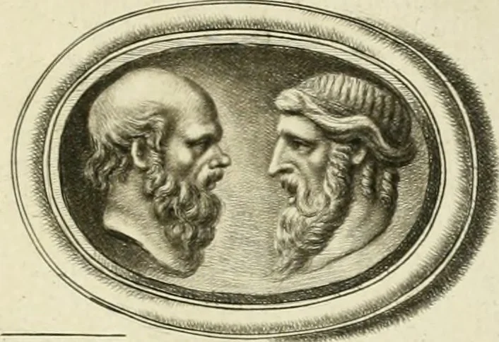 An illustration from A select collection of drawings from curious antique gems : most of them in the possession of the nobility and gentry of this kingdom : etched after the manner of Rembrandt, 1768, leaf 112