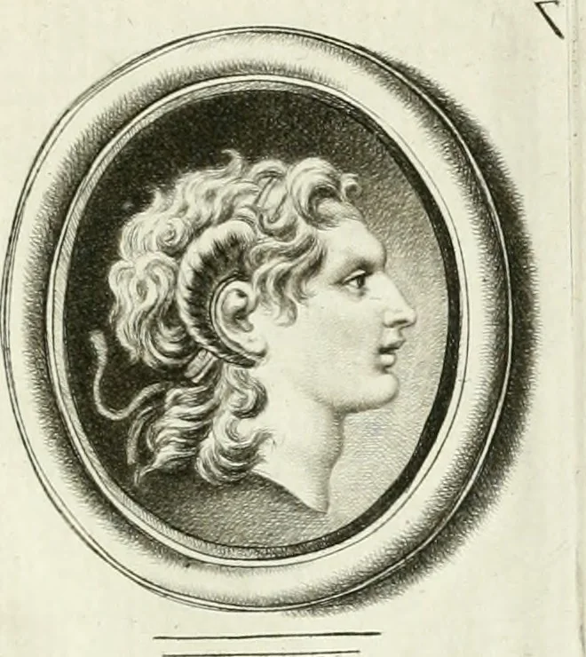 An illustration from A select collection of drawings from curious antique gems : most of them in the possession of the nobility and gentry of this kingdom : etched after the manner of Rembrandt, 1768, leaf 122
