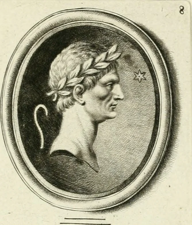 An illustration from A select collection of drawings from curious antique gems : most of them in the possession of the nobility and gentry of this kingdom : etched after the manner of Rembrandt, 1768, leaf 130