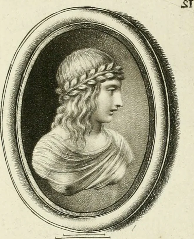 An illustration from A select collection of drawings from curious antique gems : most of them in the possession of the nobility and gentry of this kingdom : etched after the manner of Rembrandt, 1768, leaf 134