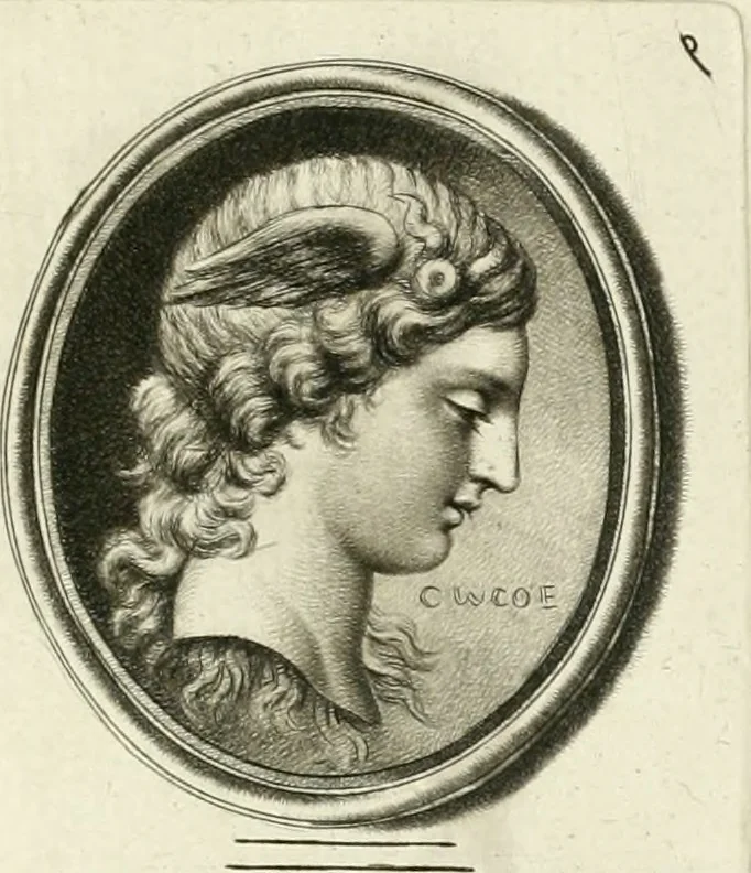 An illustration from A select collection of drawings from curious antique gems : most of them in the possession of the nobility and gentry of this kingdom : etched after the manner of Rembrandt, 1768, leaf 144