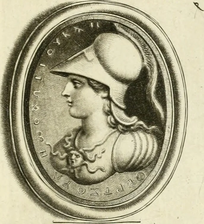 An illustration from A select collection of drawings from curious antique gems : most of them in the possession of the nobility and gentry of this kingdom : etched after the manner of Rembrandt, 1768, leaf 148