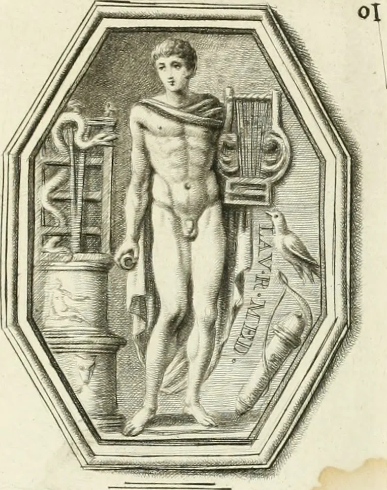 An illustration from A select collection of drawings from curious antique gems : most of them in the possession of the nobility and gentry of this kingdom : etched after the manner of Rembrandt, 1768, leaf 158