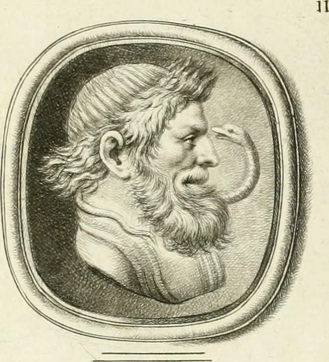 An illustration from A select collection of drawings from curious antique gems : most of them in the possession of the nobility and gentry of this kingdom : etched after the manner of Rembrandt, 1768, leaf 164