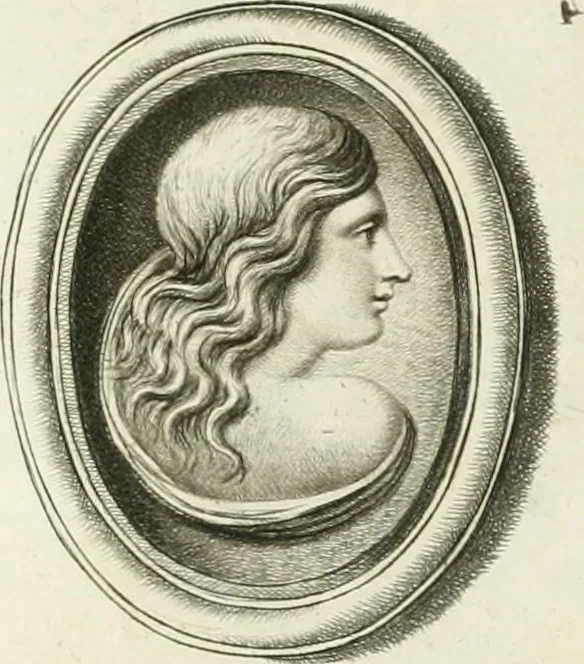 An illustration from A select collection of drawings from curious antique gems : most of them in the possession of the nobility and gentry of this kingdom : etched after the manner of Rembrandt, 1768, leaf 92