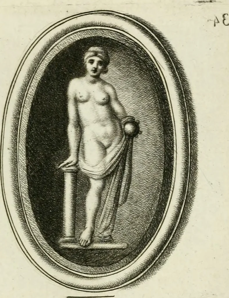 An illustration from A select collection of drawings from curious antique gems : most of them in the possession of the nobility and gentry of this kingdom : etched after the manner of Rembrandt, 1768, leaf 102